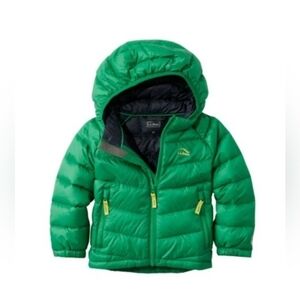 L.L Bean Green Hooded Puffer Jacket